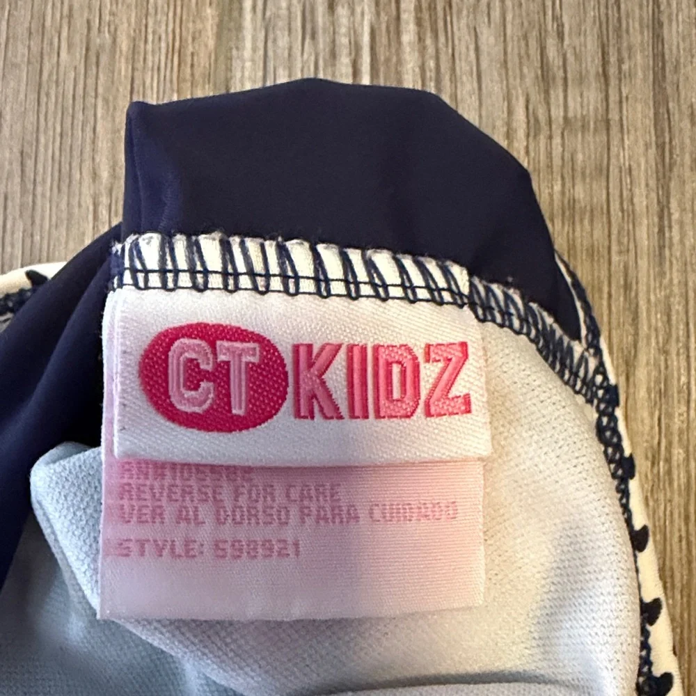 CT Kidz Navy Kids One-Piece Swimsuit with Pink Fish